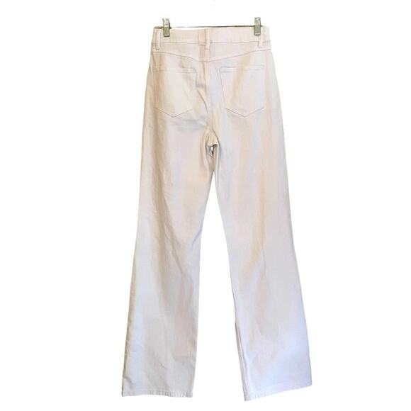 Rewash Brand Vintage Stretch Super High Rise‎ Wide Leg White Jeans Size 25 - Picture 2 of 9